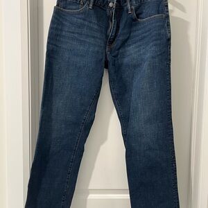 GAP Men's Dark Blue Straight Jeans